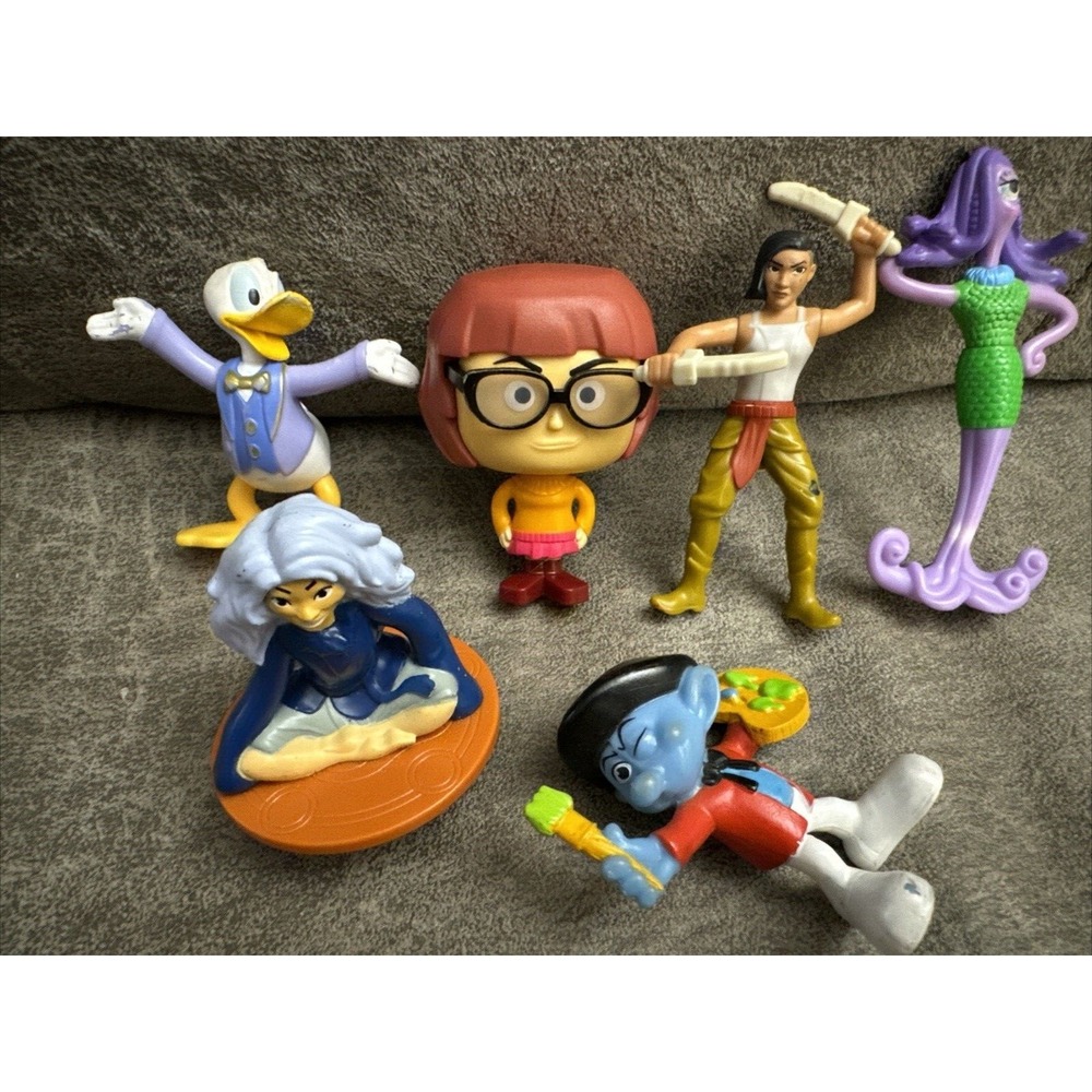 Disney McDonald's Happy Meal‎ Toy Lot 2020 Yzma Donald Duck Smurfette Vilma